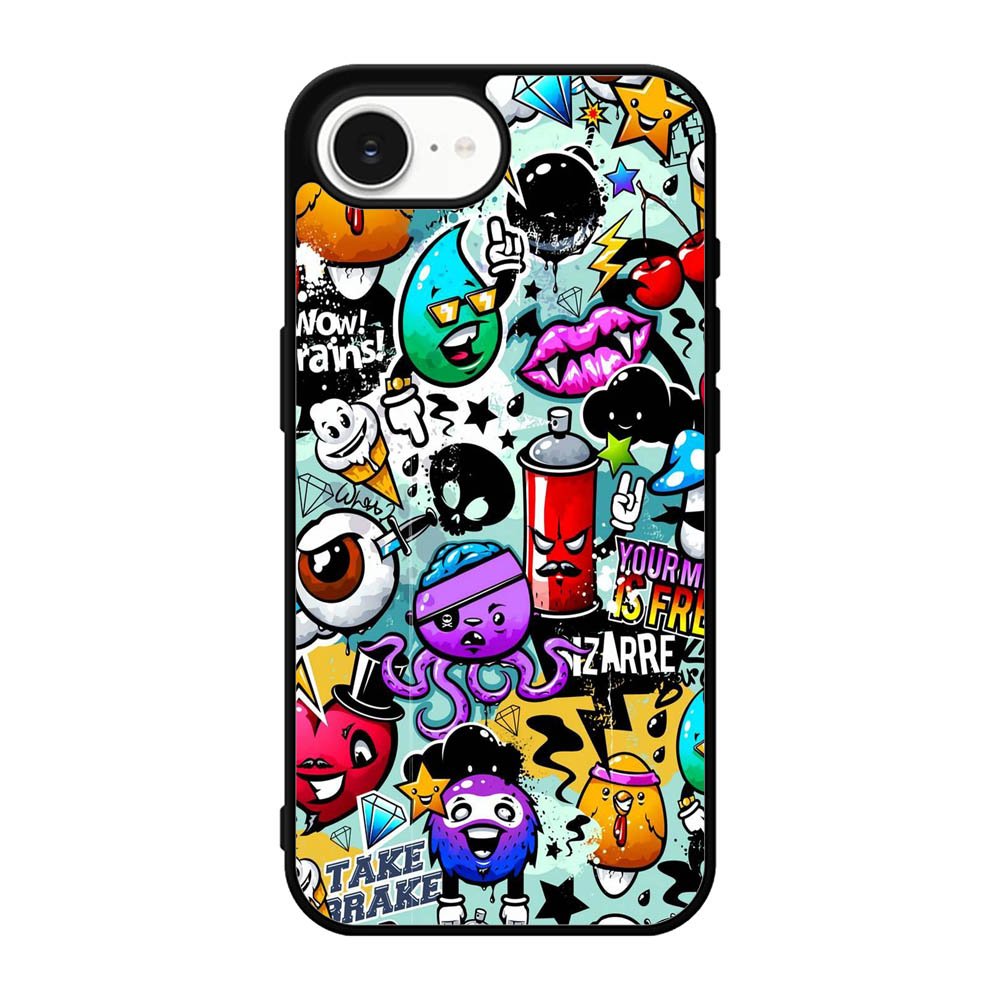 Cartoon Graffiti iPhone 17e Case DC0293