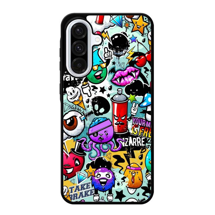 Cartoon Graffiti Samsung Galaxy A56 Case DC0293