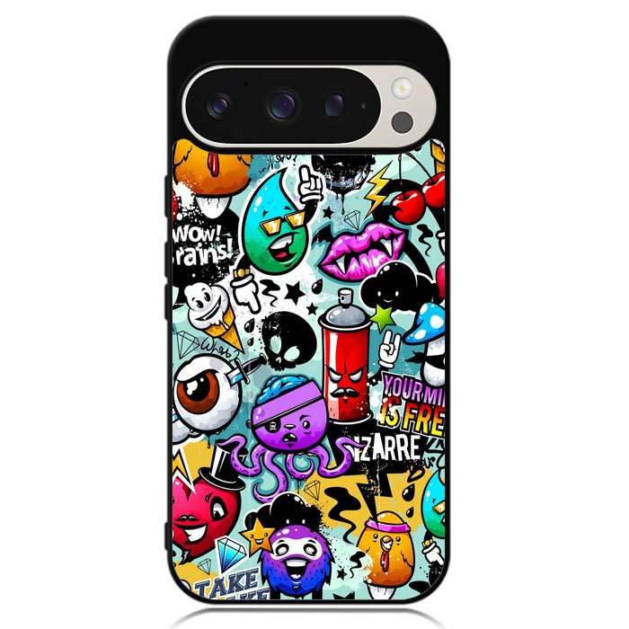 Cartoon Graffiti Google Pixel 9 | Google Pixel 9 Pro Case DC0293