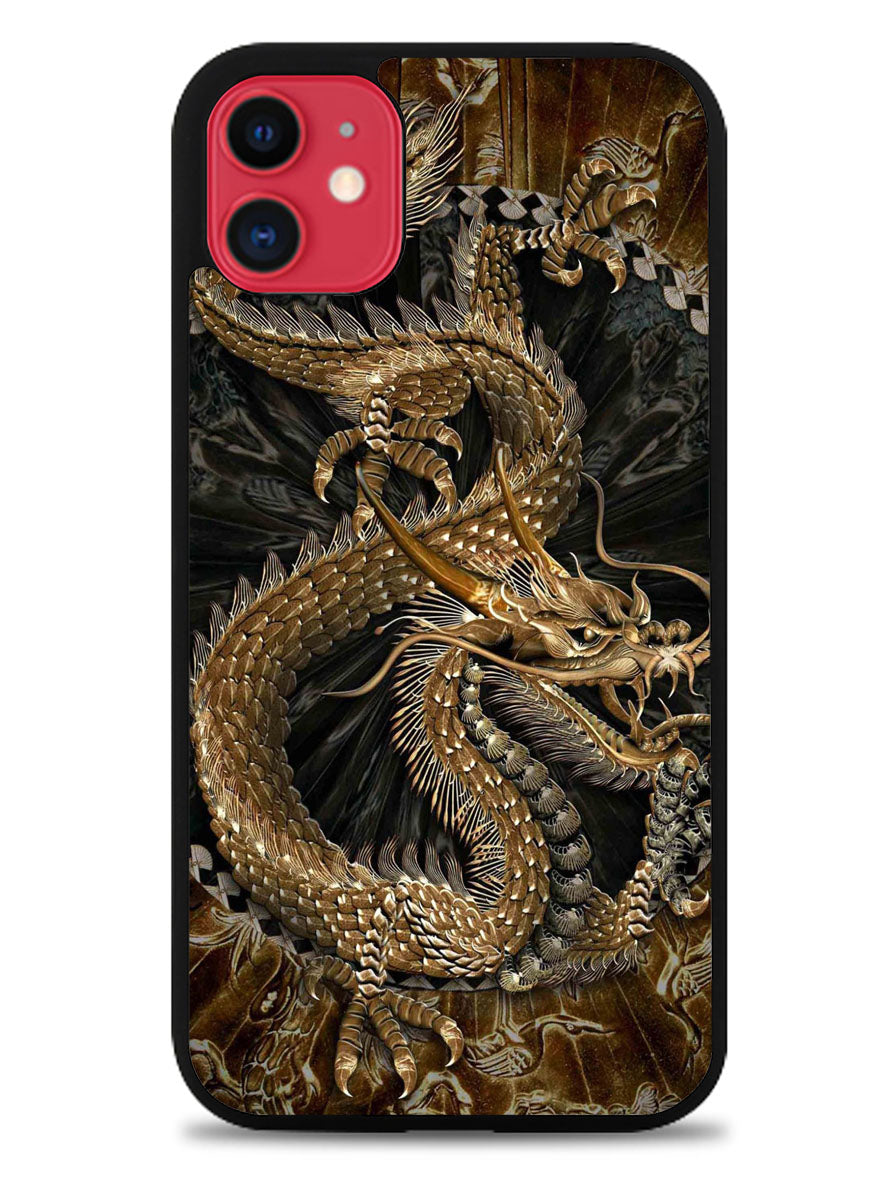 Black And Gold Dragon iPhone 11 Case