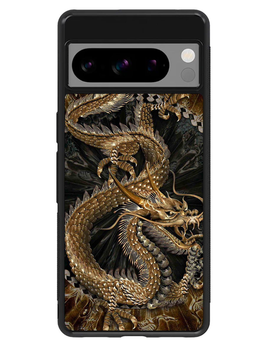Black And Gold Dragon Google Pixel 8 Pro Case