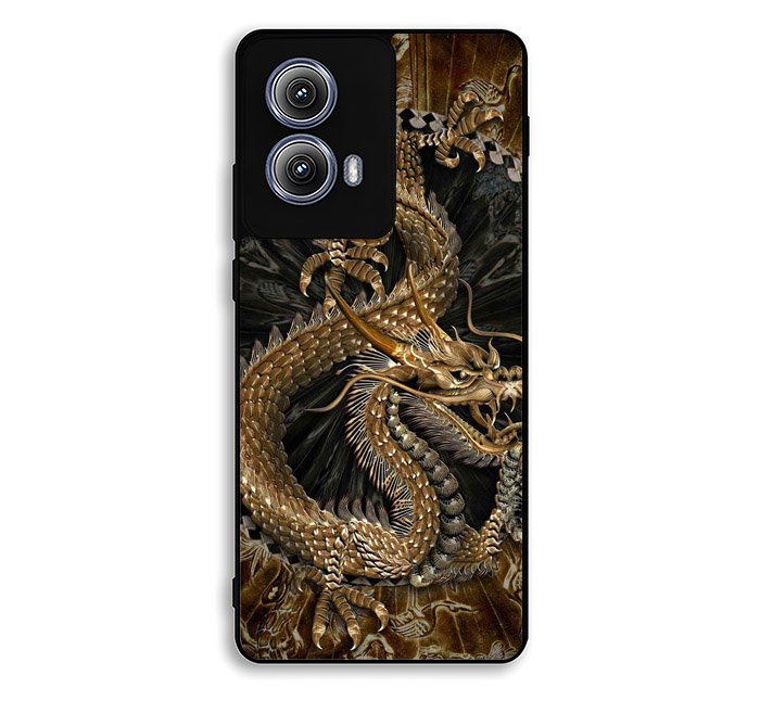 Black And Gold Dragon Motorola Moto Edge 2024 Case DC6706