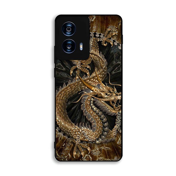 Black And Gold Dragon Motorola Moto G Power 5G 2024 Case DC2197