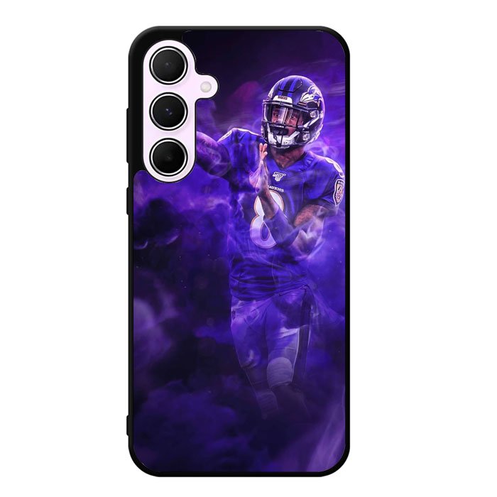 Lamar Jackson Smoke Samsung Galaxy A55 5G Case DC1006