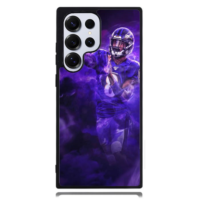 Lamar Jackson Smoke Samsung Galaxy S24 Ultra Case DC1006