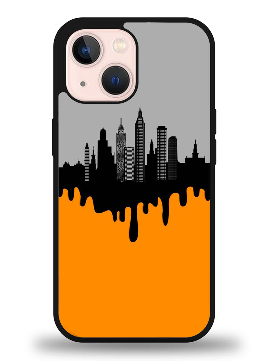 Black Orange iPhone 13 Mini Case