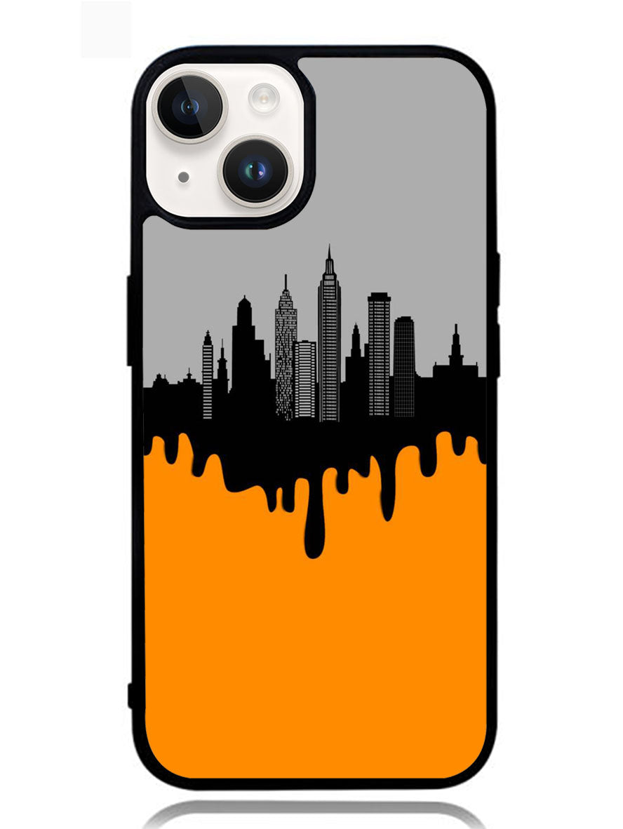 Black Orange iPhone 14 Plus Case