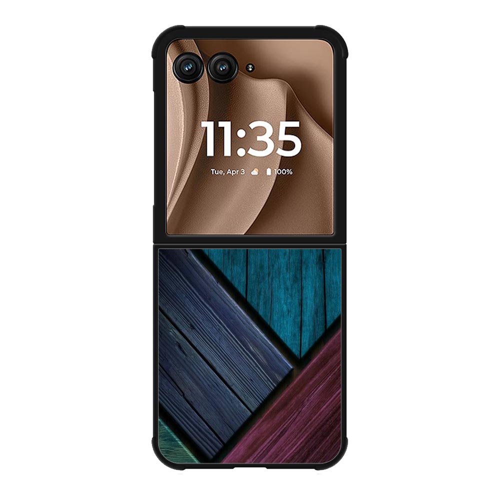 Color of Wood Motorola Moto RAZR Plus 2025 Case