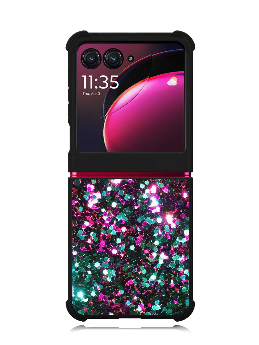 Glitter Galaxy 2nd Motorola Moto Razr Plus 2023 , Moto Razr+ 2023 Case