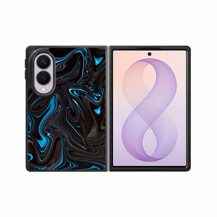 Blue liquid Samsung Galaxy Z Fold 8 Case