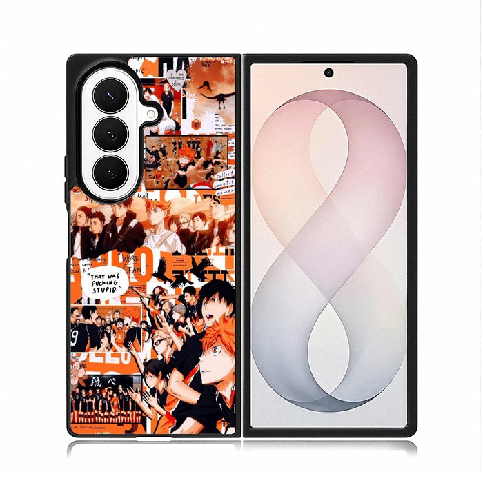 haikyuu wallpaper Samsung Galaxy Z Fold 8 Ultra Case