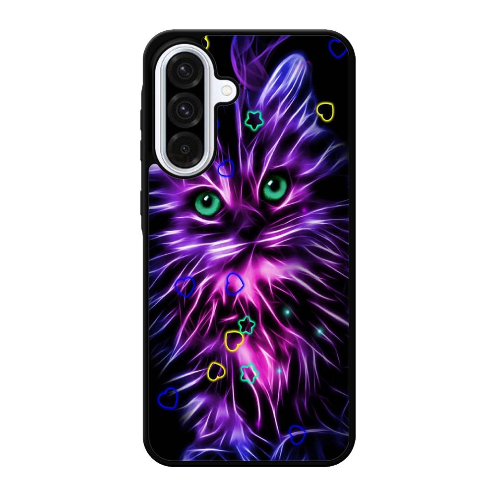 Cat Glow Purple 2nd Samsung Galaxy A56 Case DC2705