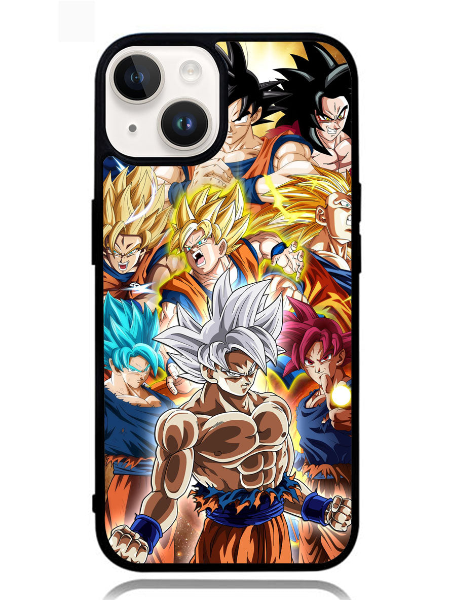 Goku transformations iPhone 14 Plus Case