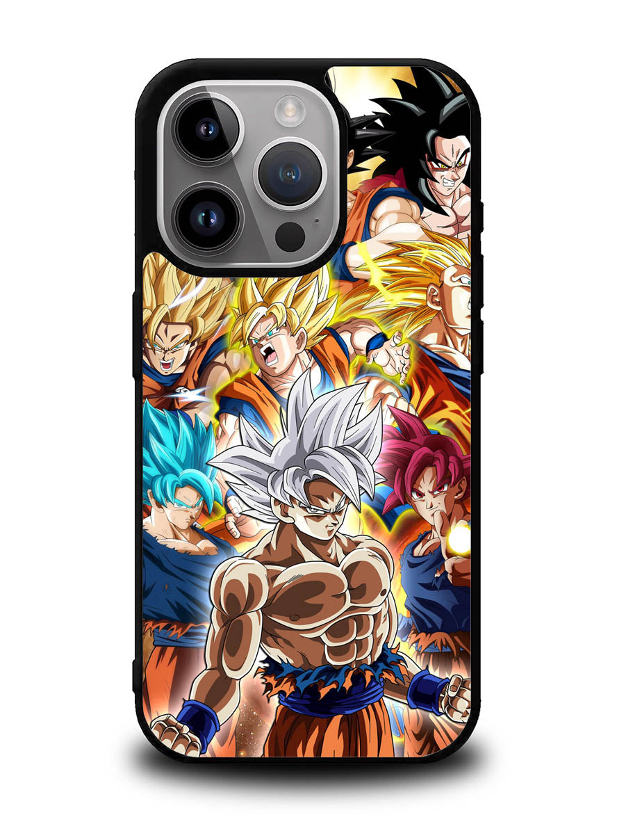 Goku transformations iPhone 15 Pro Case