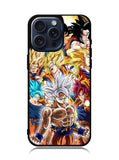 Goku transformations iPhone 15 Pro Max Case