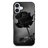 Black Rose iPhone 16 Plus Case