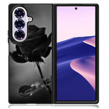 Black Rose Samsung Galaxy Z Fold 7 Case DC0196