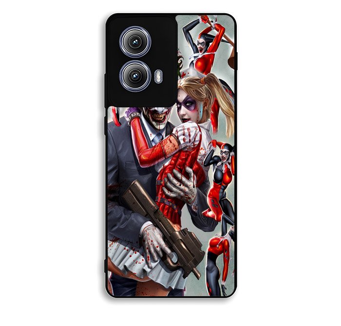 Harley Quinn and Joker Motorola Moto Edge 2024 Case DC4735