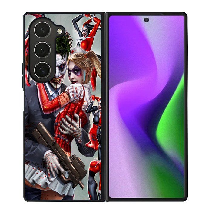 Harley Quinn and Joker Samsung Galaxy Z Fold 6 Case