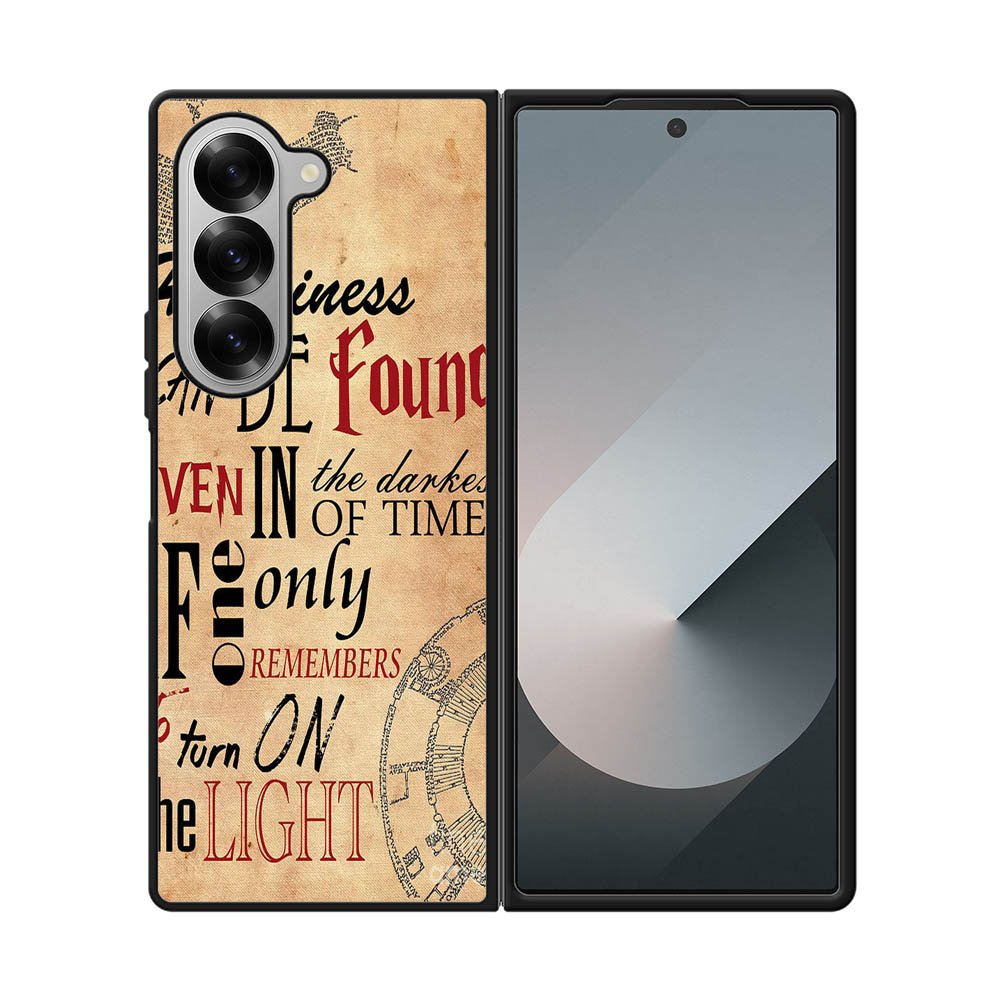 Harry Potter book quote Samsung Galaxy Z Fold 7 5G Case