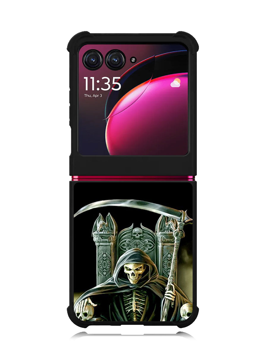 Grim Reaper Skeleton King Motorola Moto Razr Plus 2023 , Moto Razr+ 2023 Case