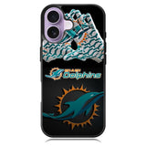 Miami Dolphins Logo Case iPhone 16 Plus Case DC1133