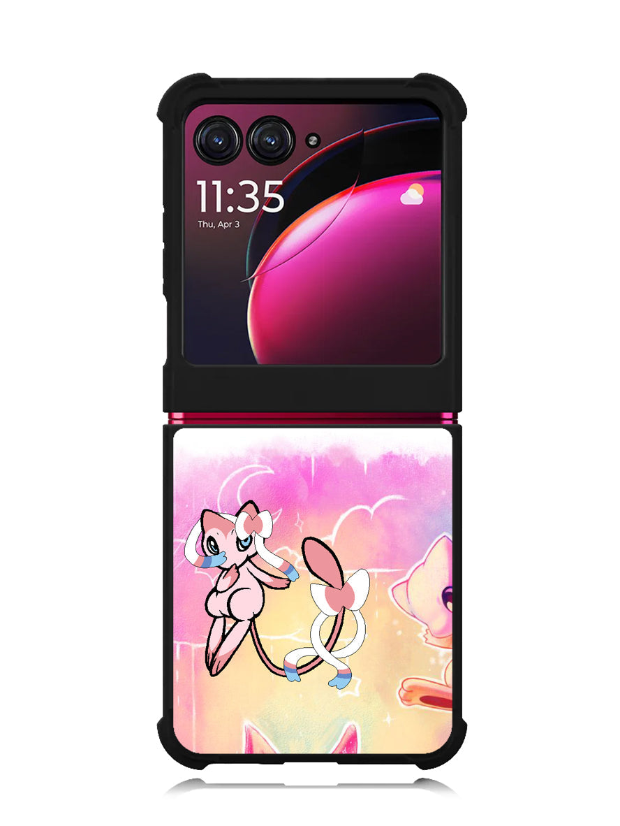 Pokemon Sylveon And Mew Motorola Moto Razr Plus 2023 , Moto Razr+ 2023 Case