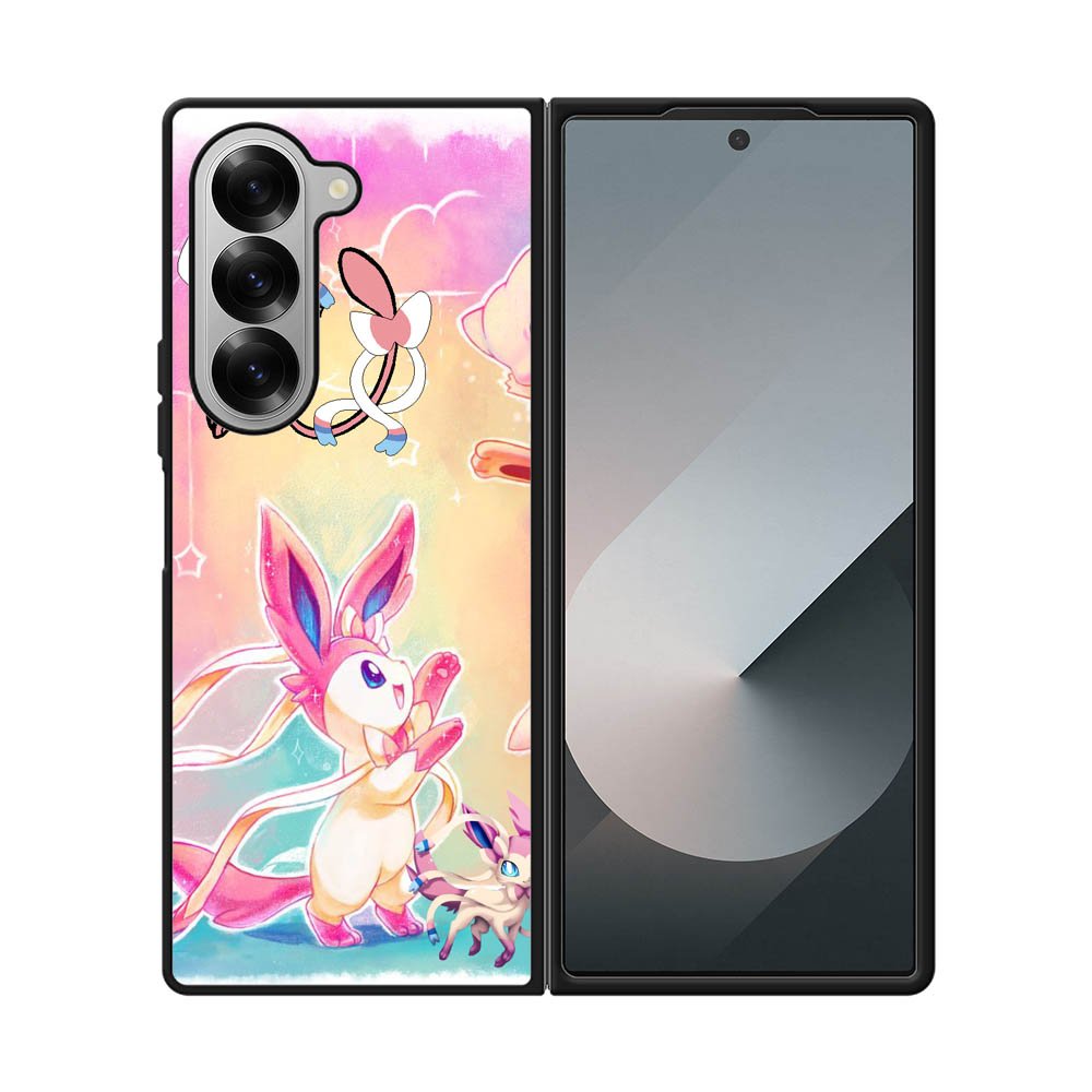 Pokemon Sylveon And Mew Samsung Galaxy Z Fold 7 5G Case