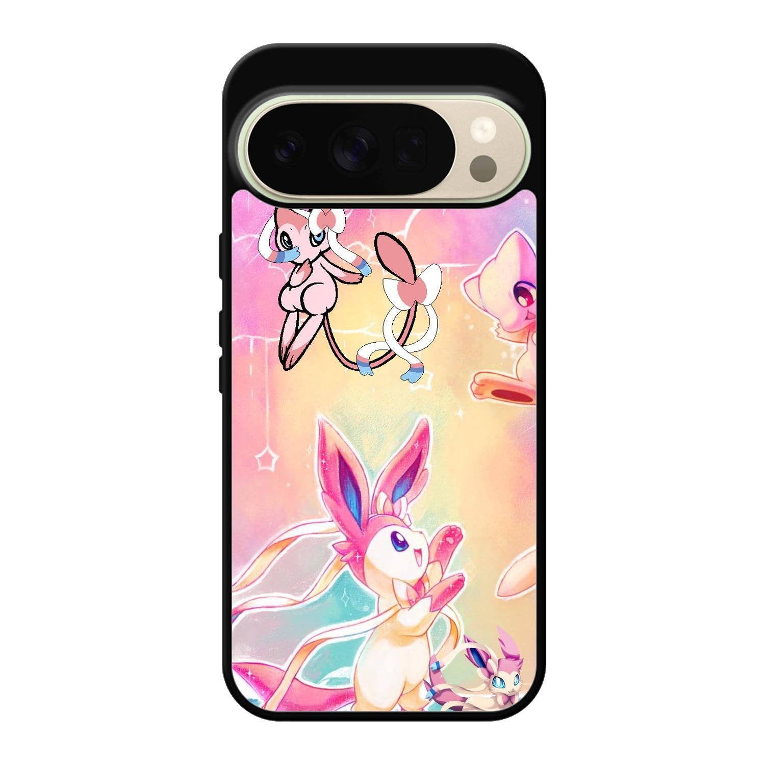 Pokemon Sylveon And Mew Google Pixel 10 Pro Case