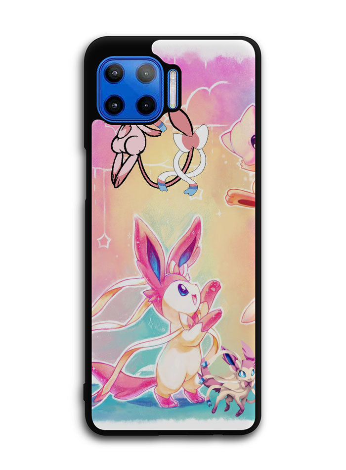Pokemon Sylveon And Mew Motorola Moto One 5G Case , Moto One 5G UW Case , Moto G 5G Plus Case