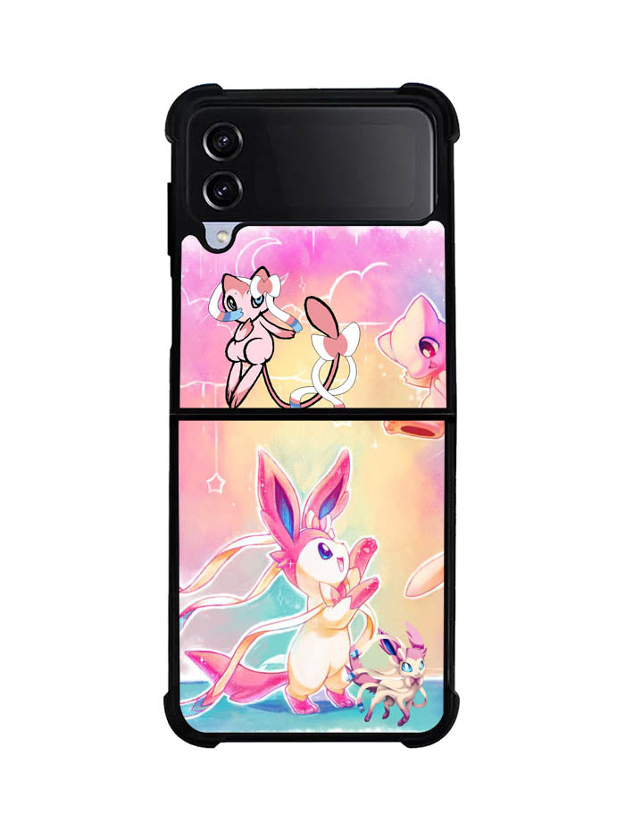 Pokemon Sylveon And Mew Samsung Galaxy Z Flip 4 5G 2022 Case
