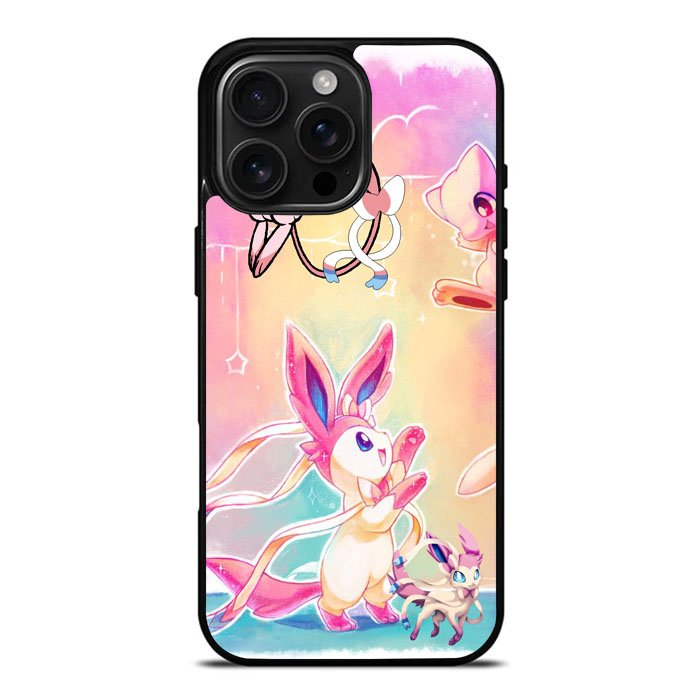 Pokemon Sylveon And Mew iPhone 16 Pro Case DC1496