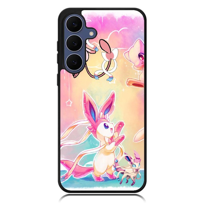 Pokemon Sylveon And Mew Samsung Galaxy S24 FE Case DC1496