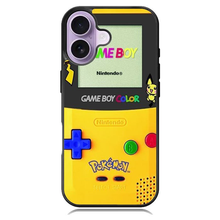 Game Boy Pokemon Pikachu iPhone 16 Case DC0673