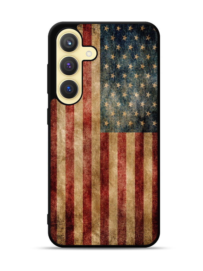 Vintage American Flag Samsung Galaxy S25 Plus 5G , Samsung Galaxy S25+ 5G Case