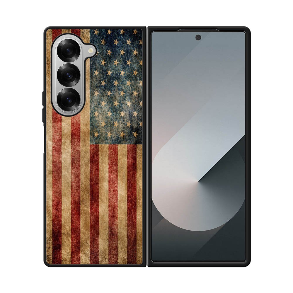 Vintage American Flag Samsung Galaxy Z Fold 7 5G Case