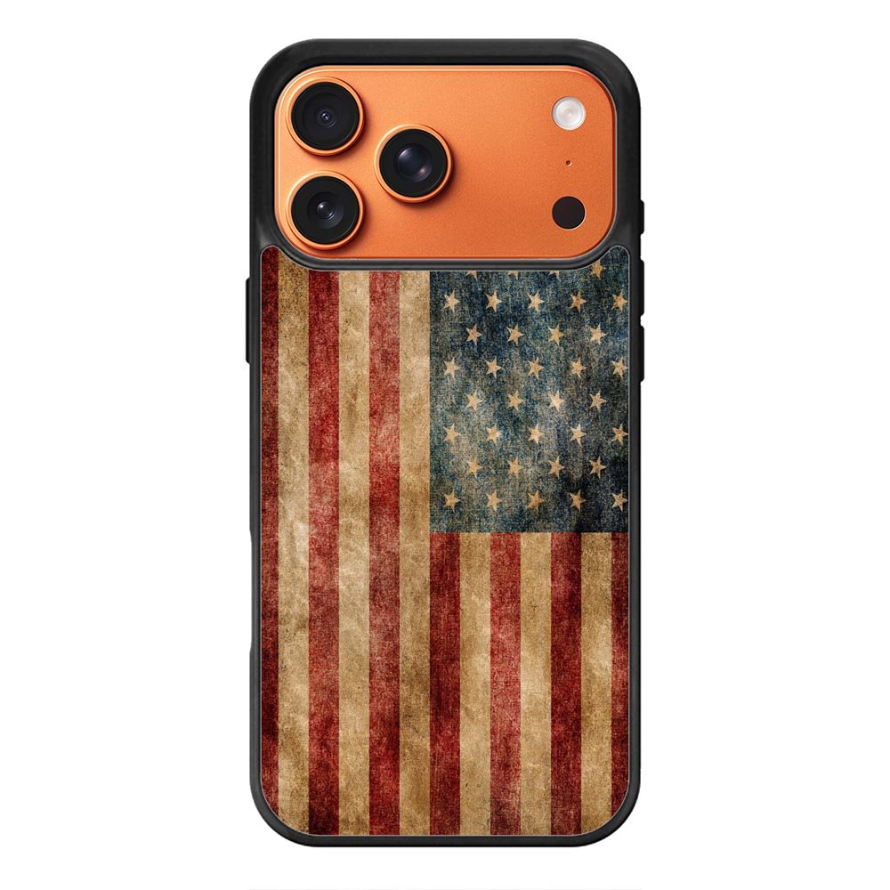 Vintage American Flag iPhone 18 Pro Case