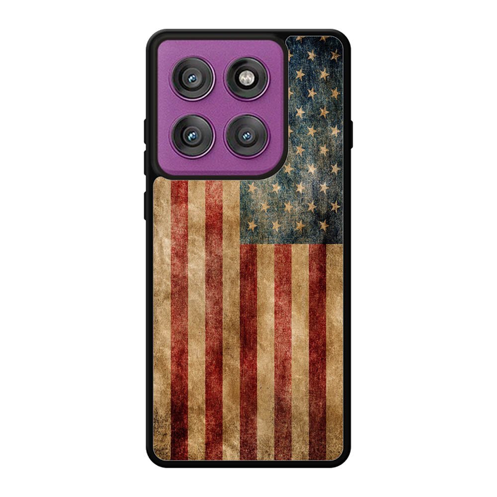 Vintage American Flag Motorola Moto Edge 60 Pro Case