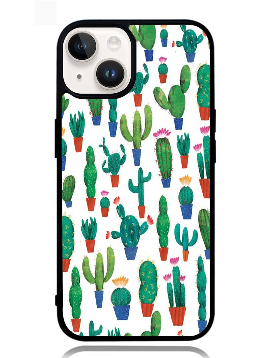 New Cactus Pattern iPhone 14 Plus Case
