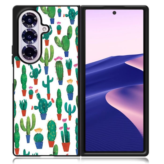 New Cactus Pattern Samsung Galaxy Z Fold 7 Case DC1240