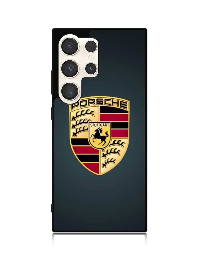 Porsche Logo Wallpaper Samsung Galaxy S25 Ultra 5G Case