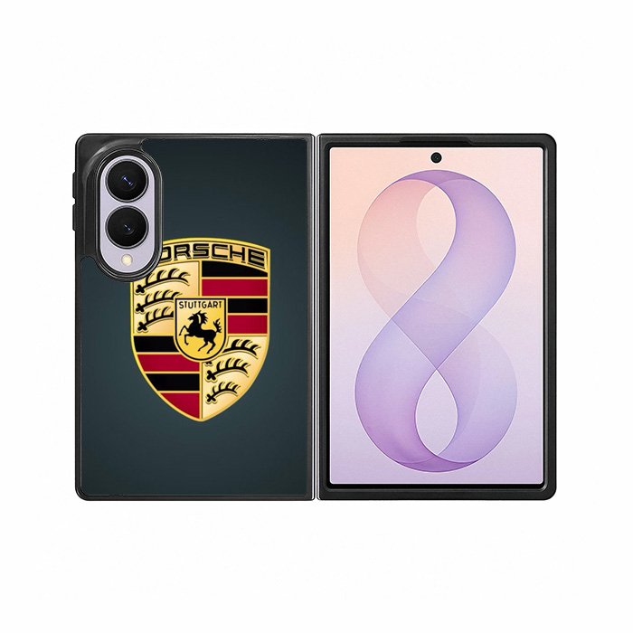 Porsche Logo Wallpaper Samsung Galaxy Z Fold 8 Case