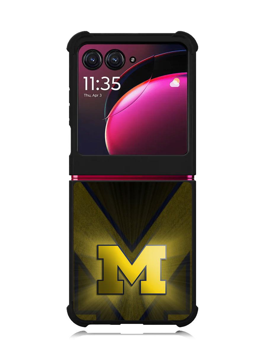 michigan wolverines Logo Motorola Moto Razr Plus 2023 , Moto Razr+ 2023 Case