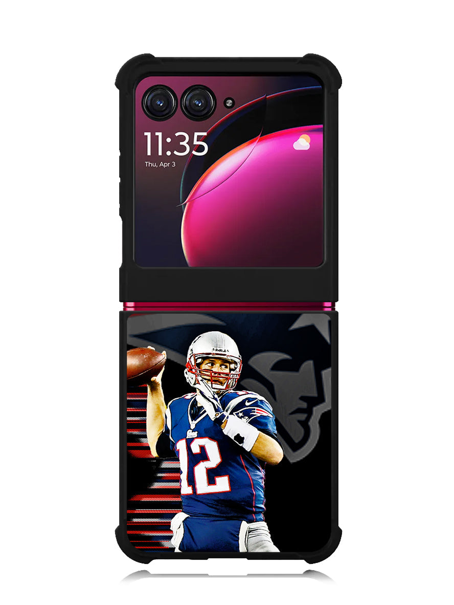 New England Patriots Tom Brady Motorola Moto Razr Plus 2023 , Moto Razr+ 2023 Case
