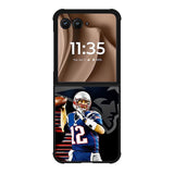 New England Patriots Tom Brady Motorola Moto RAZR Plus 2025 Case