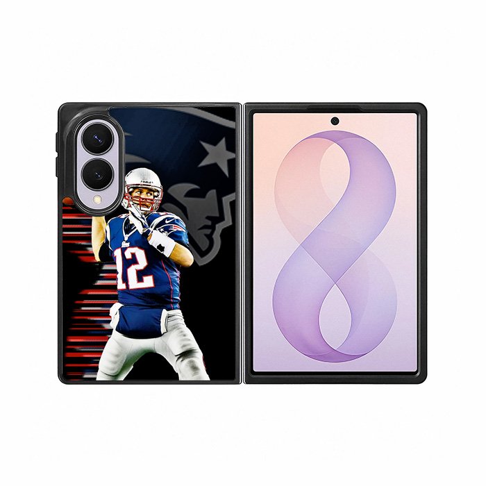 New England Patriots Tom Brady Samsung Galaxy Z Fold 8 Case