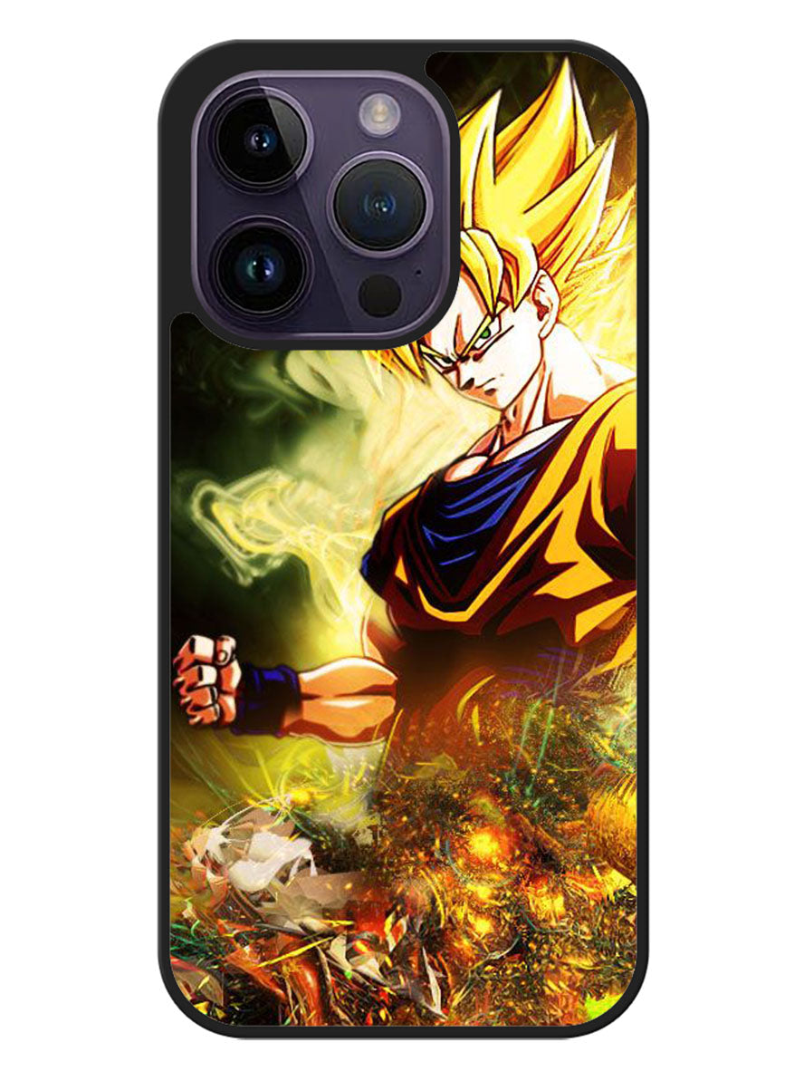 Dragon Ball Z Goku Google iPhone 14 Pro Case BLN0974