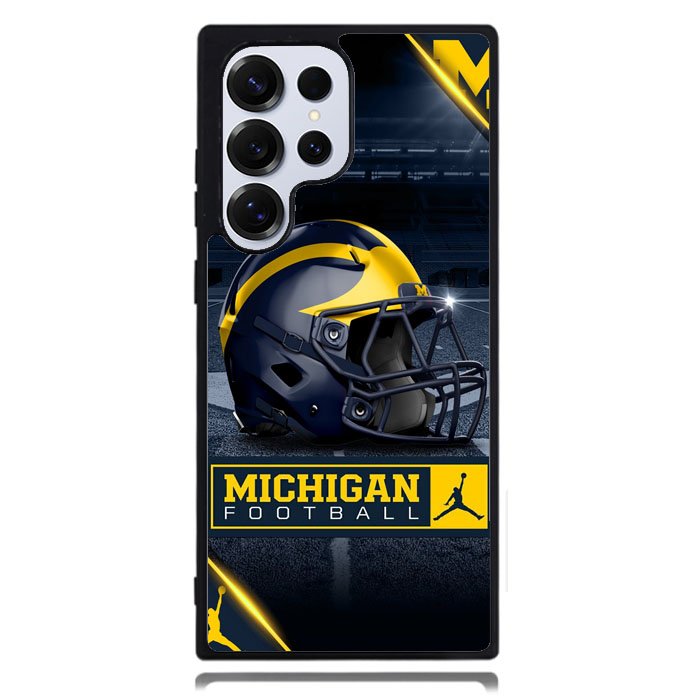 Michigan Wolverines Helmet Samsung Galaxy S24 Ultra Case DC1152