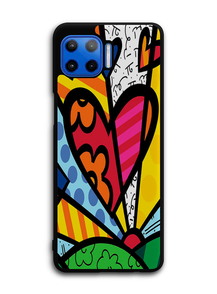 Romero Britto Pop Motorola Moto One 5G Case , Moto One 5G UW Case , Moto G 5G Plus Case
