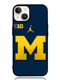 michigan wolverines Google iPhone 14 Plus Case BLN1022
